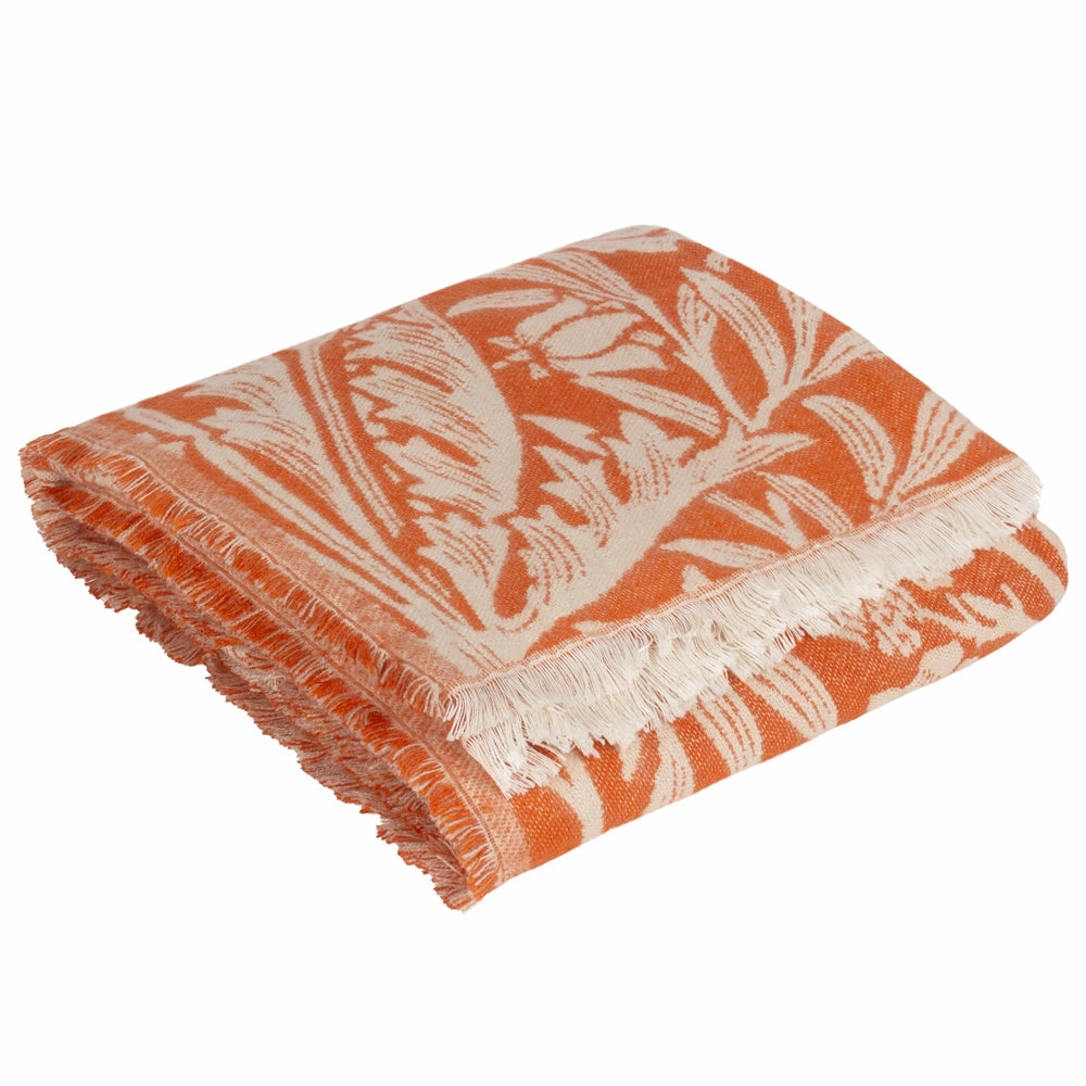 Acorn Tonal Jacquard Throw Brick