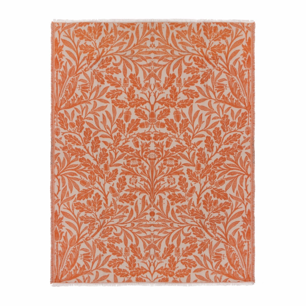 Acorn Tonal Jacquard Throw Brick