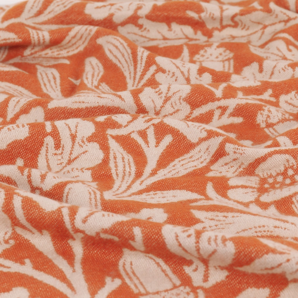 Acorn Tonal Jacquard Throw Brick