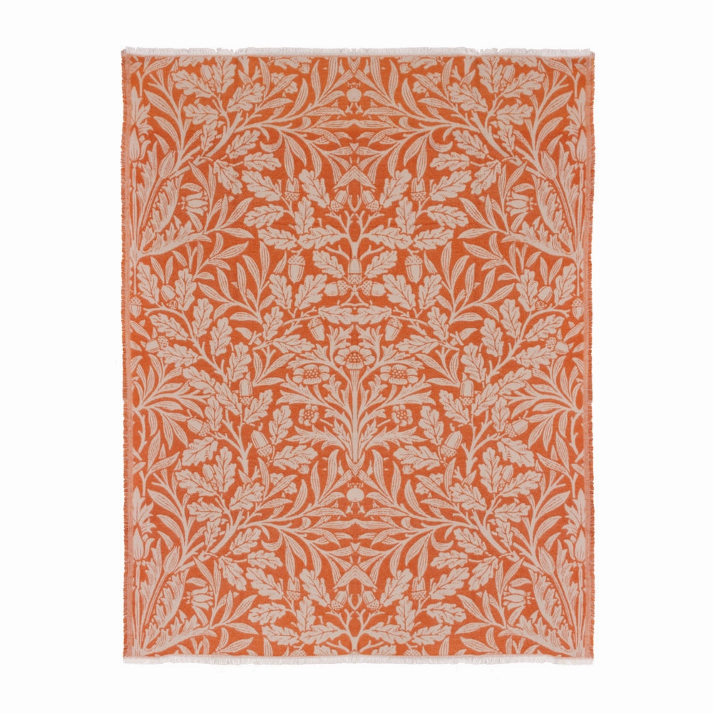 Acorn Tonal Jacquard Throw Brick