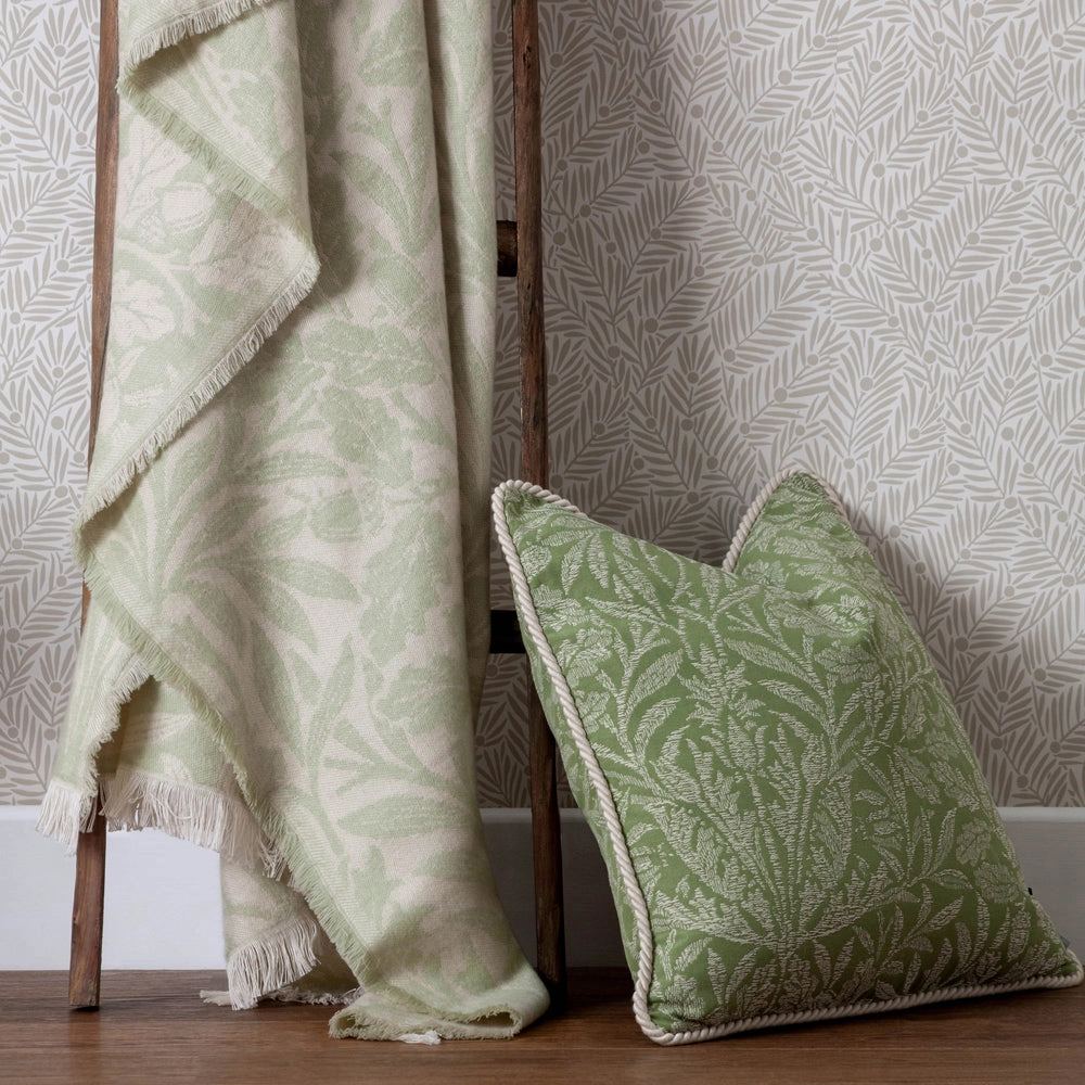Acorn Tonal Jacquard Throw Sage