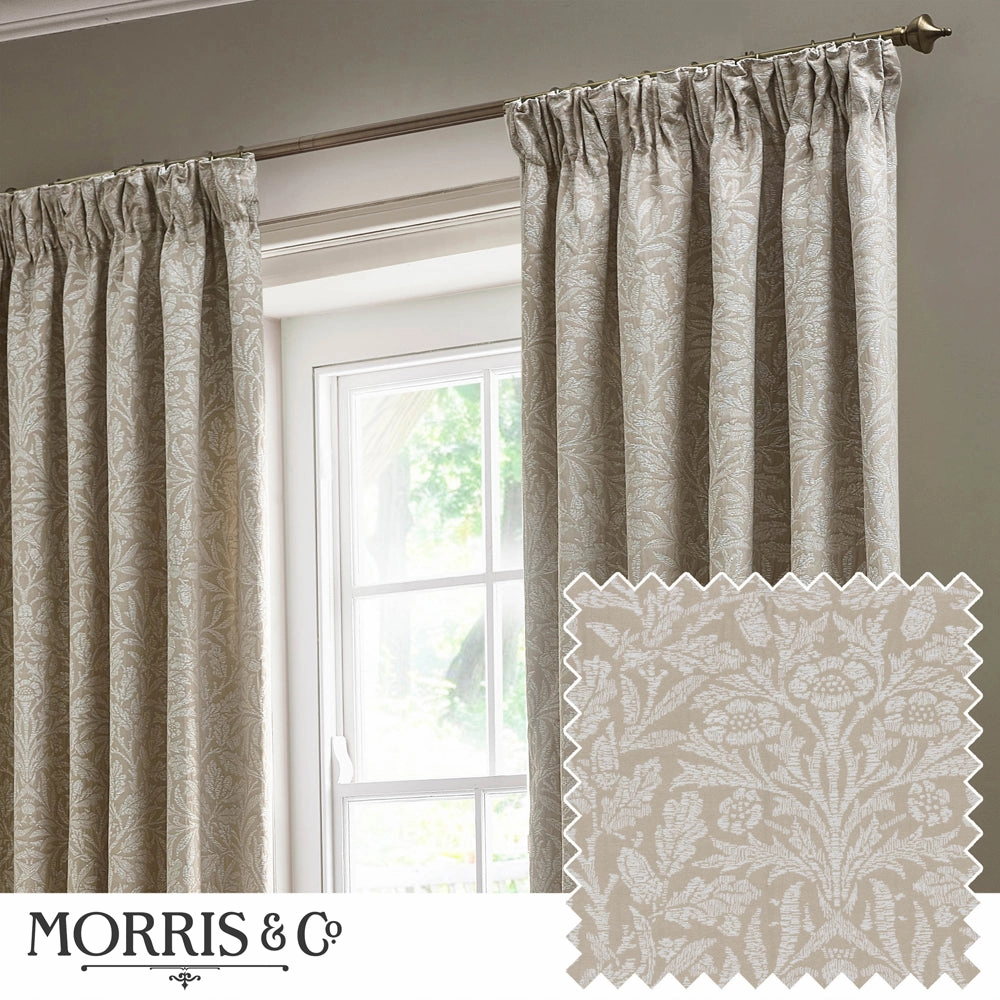 Acorn Tonal Matt Jacquard Pencil Pleat Curtains Linenbedding sets ,throw blankets 