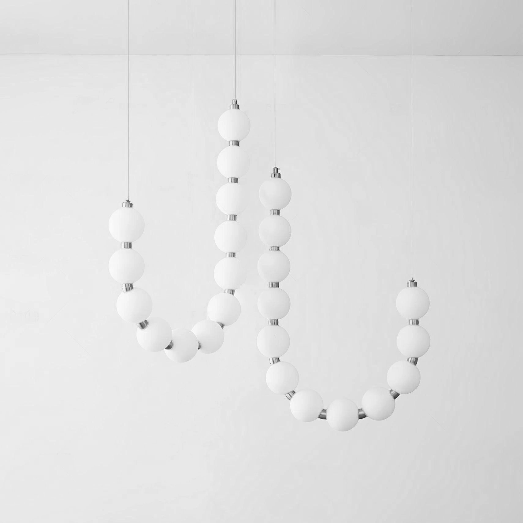 Acrylic Pearl Necklace Chandelier