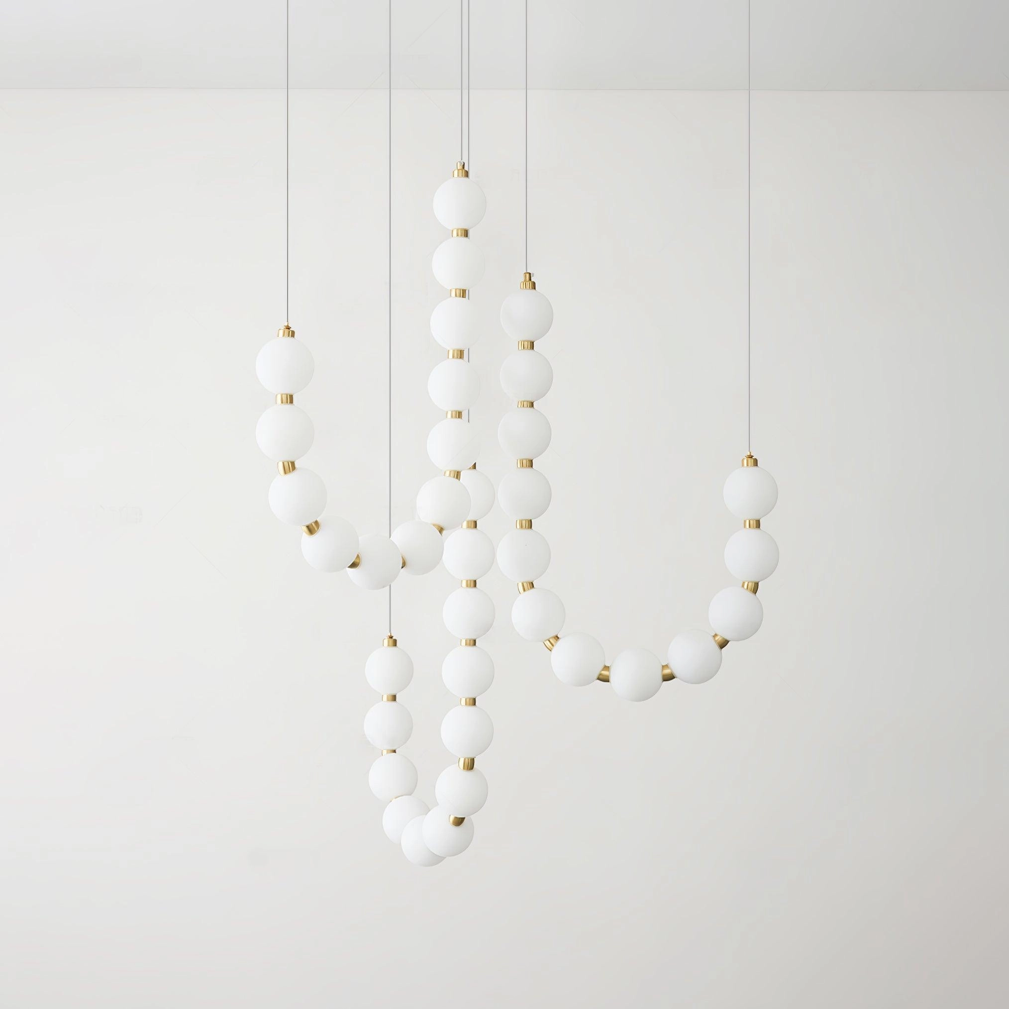 Acrylic Pearl Necklace Chandelier