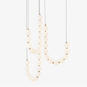 Acrylic Pearl Necklace Chandelierrustic chandelier,bedroom chandelier 