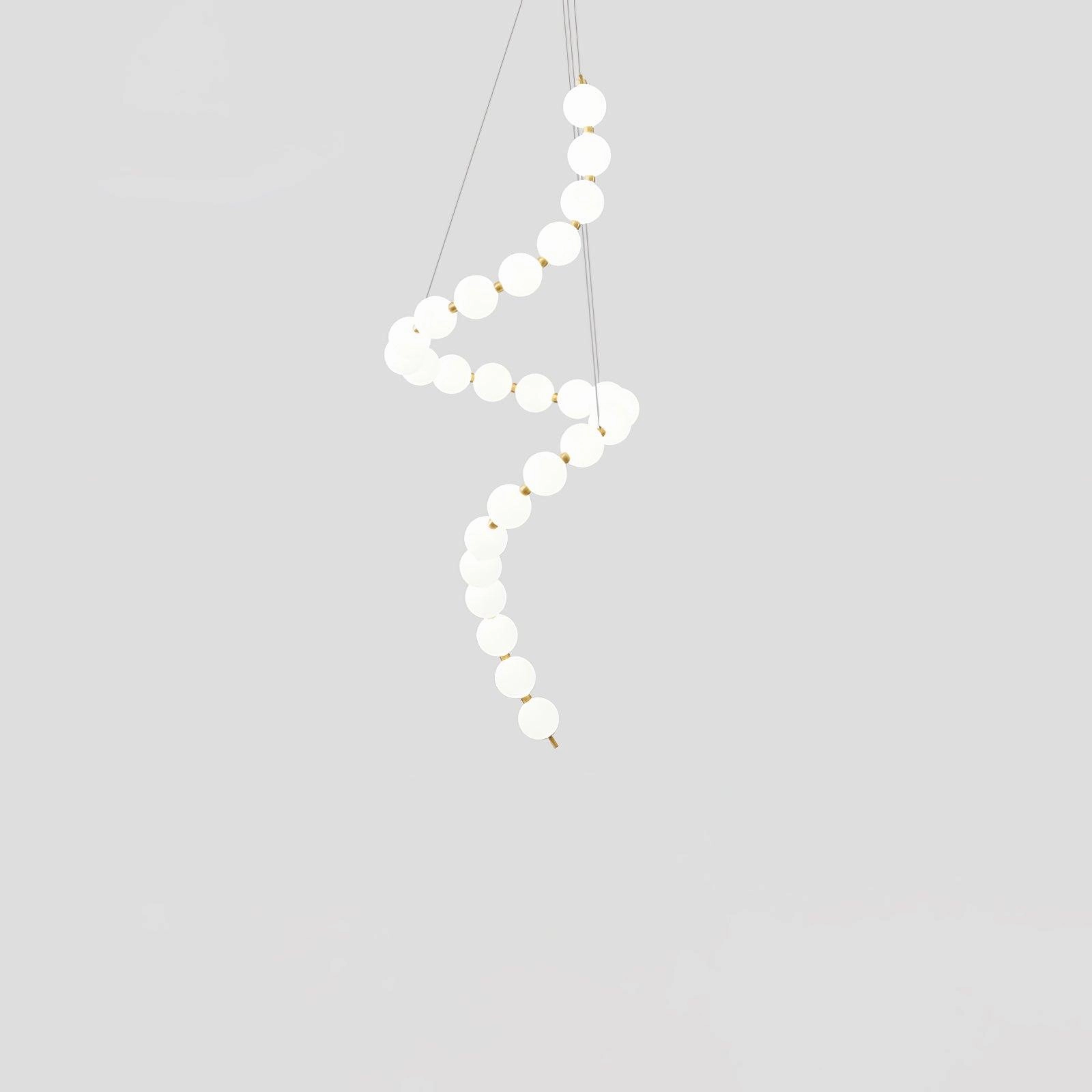 Acrylic Pearl Necklace Chandelier