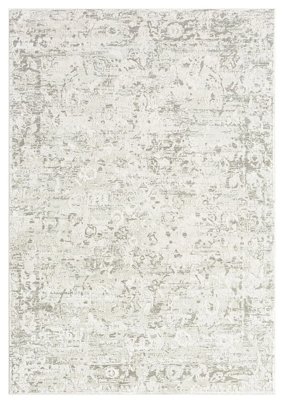 Adela Grey and Ivory Distressed Floral Rugmodern color block patchwork rug