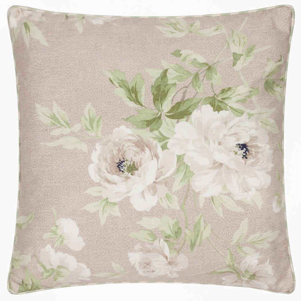 Adele Floral Chenille Cushion Rose