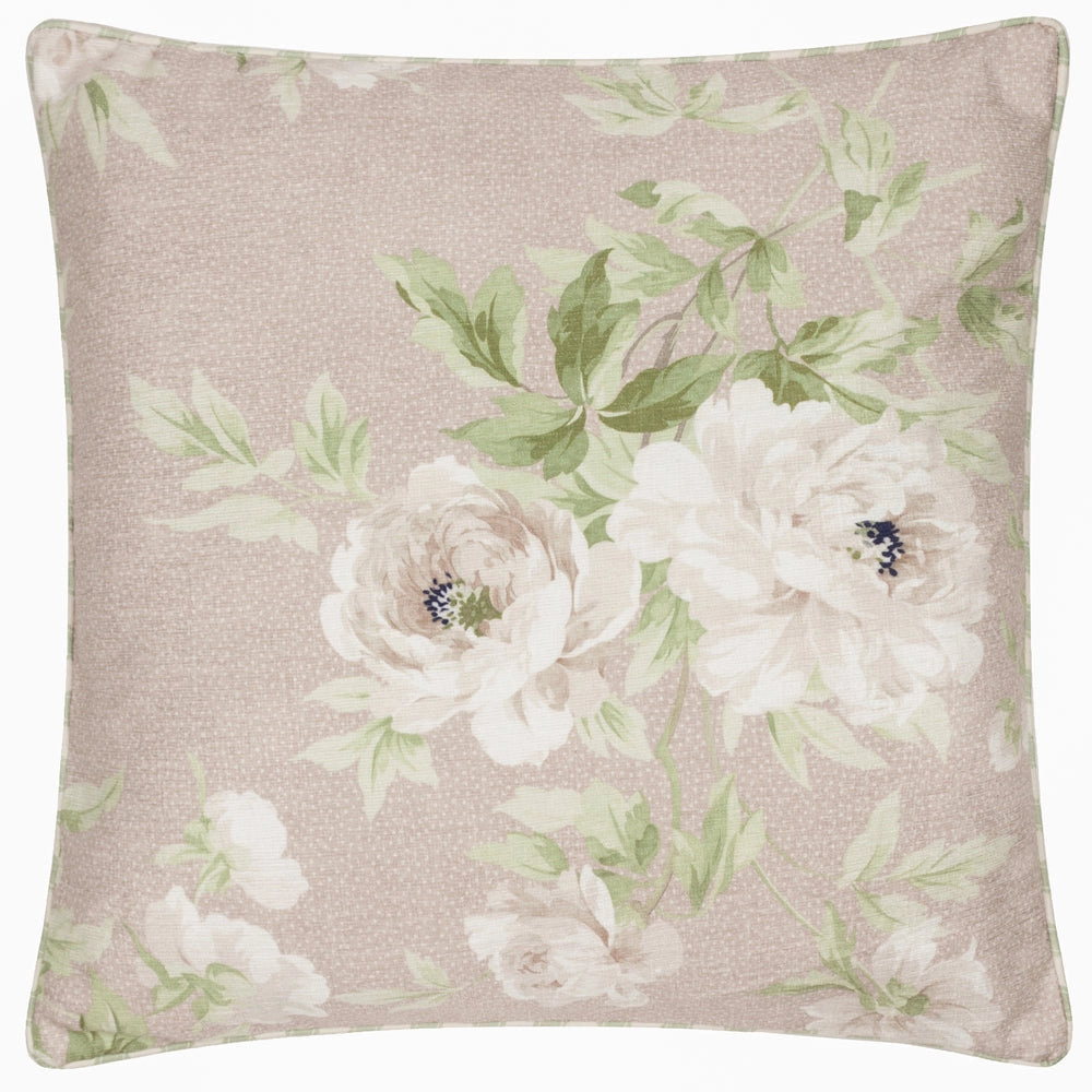 Adele Floral Chenille Cushion Rose