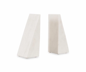 Adia White Marble Bookendshome decoration ,modern home decor 
