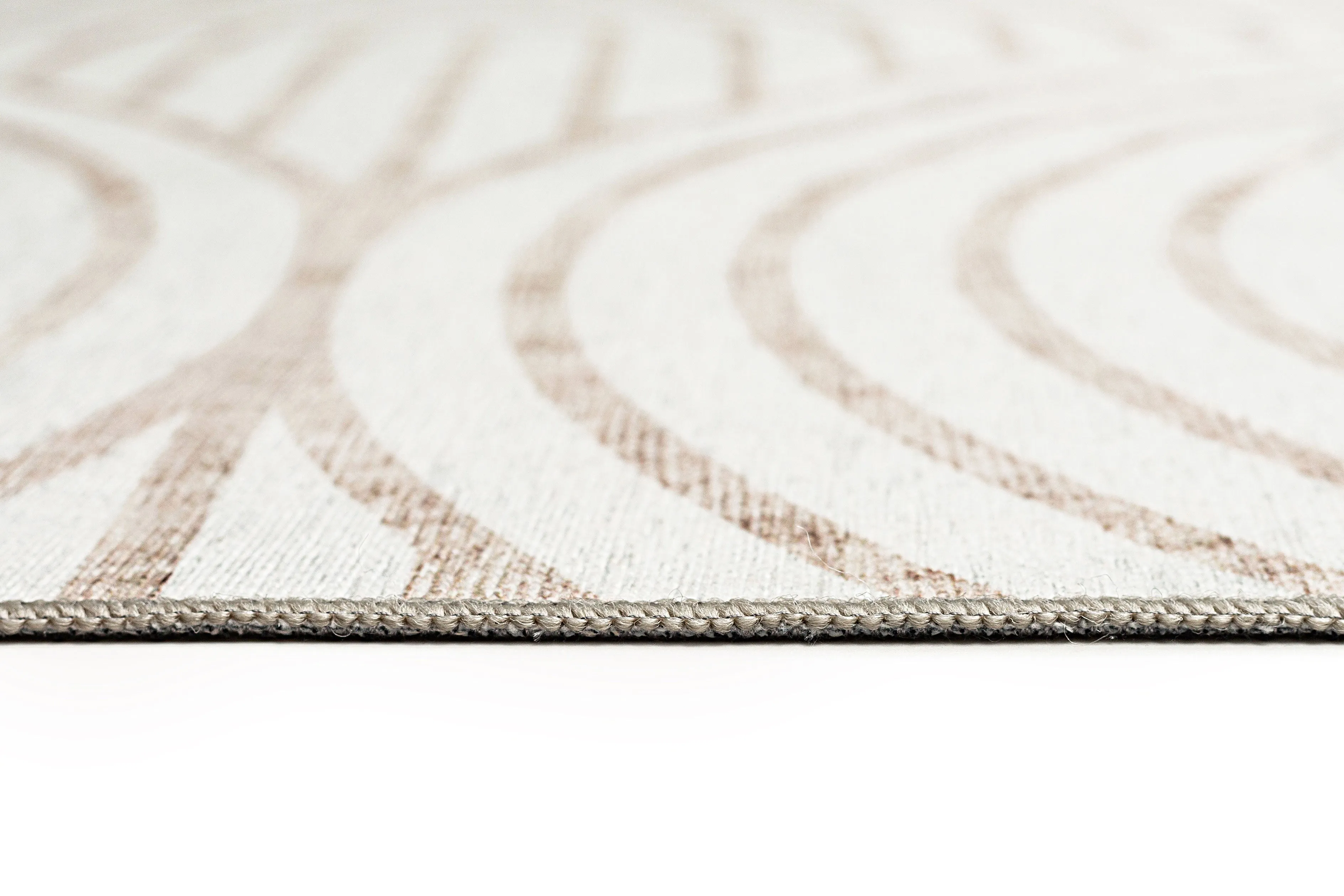 Adlin Beige Cream Indoor Outdoor Washable Rug