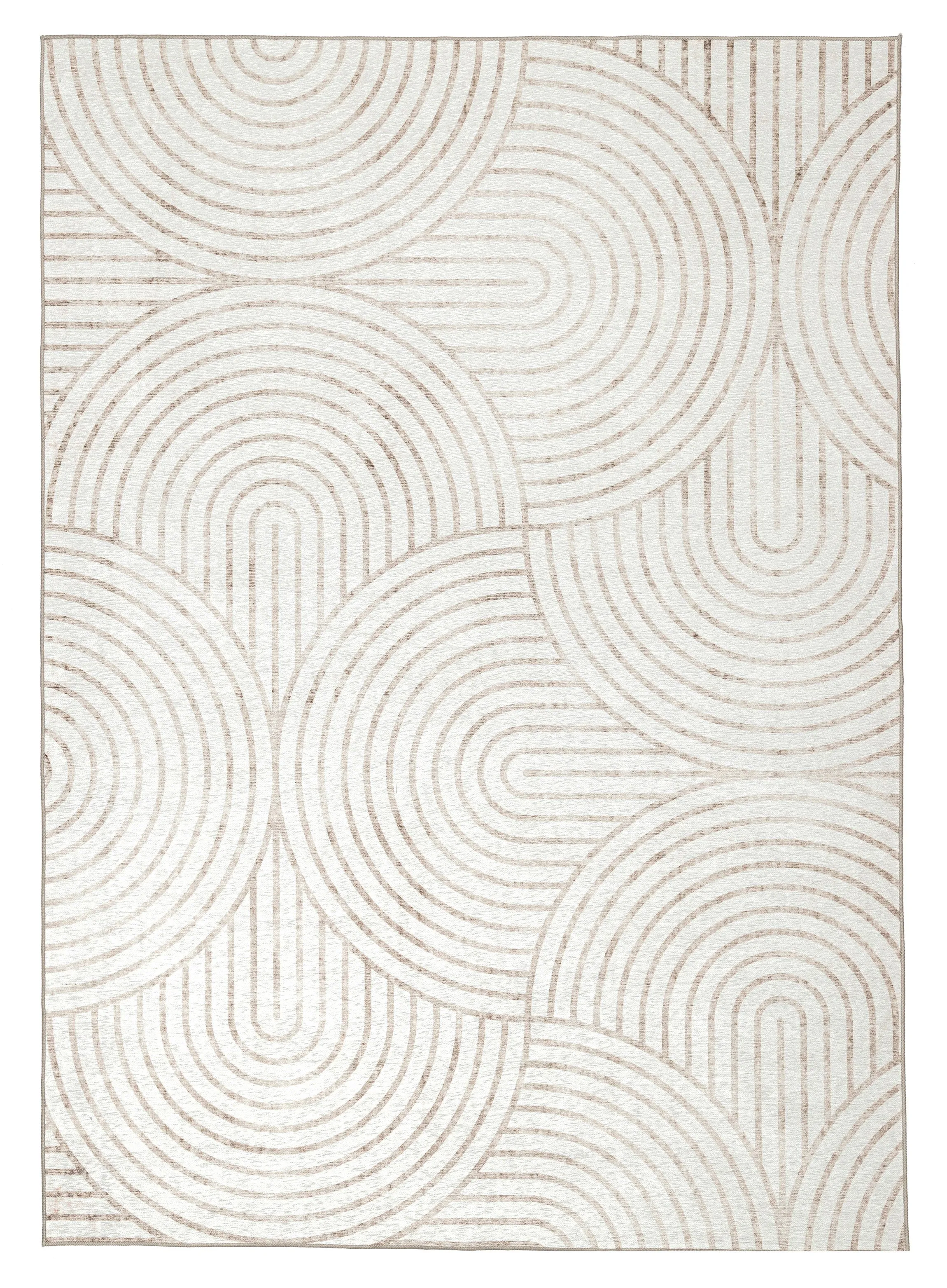 Adlin Beige Cream Indoor Outdoor Washable Rugmodern color block patchwork rug