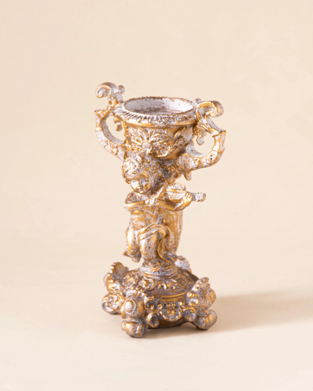Adorable Angel Cherub Candle Stand