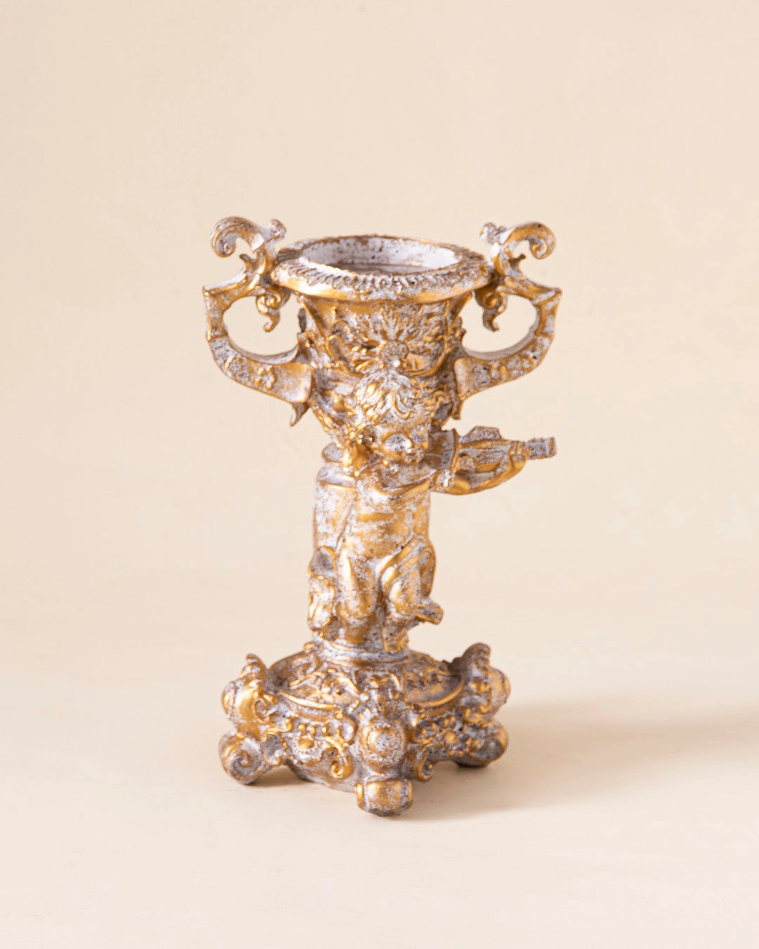Adorable Angel Cherub Candle Stand