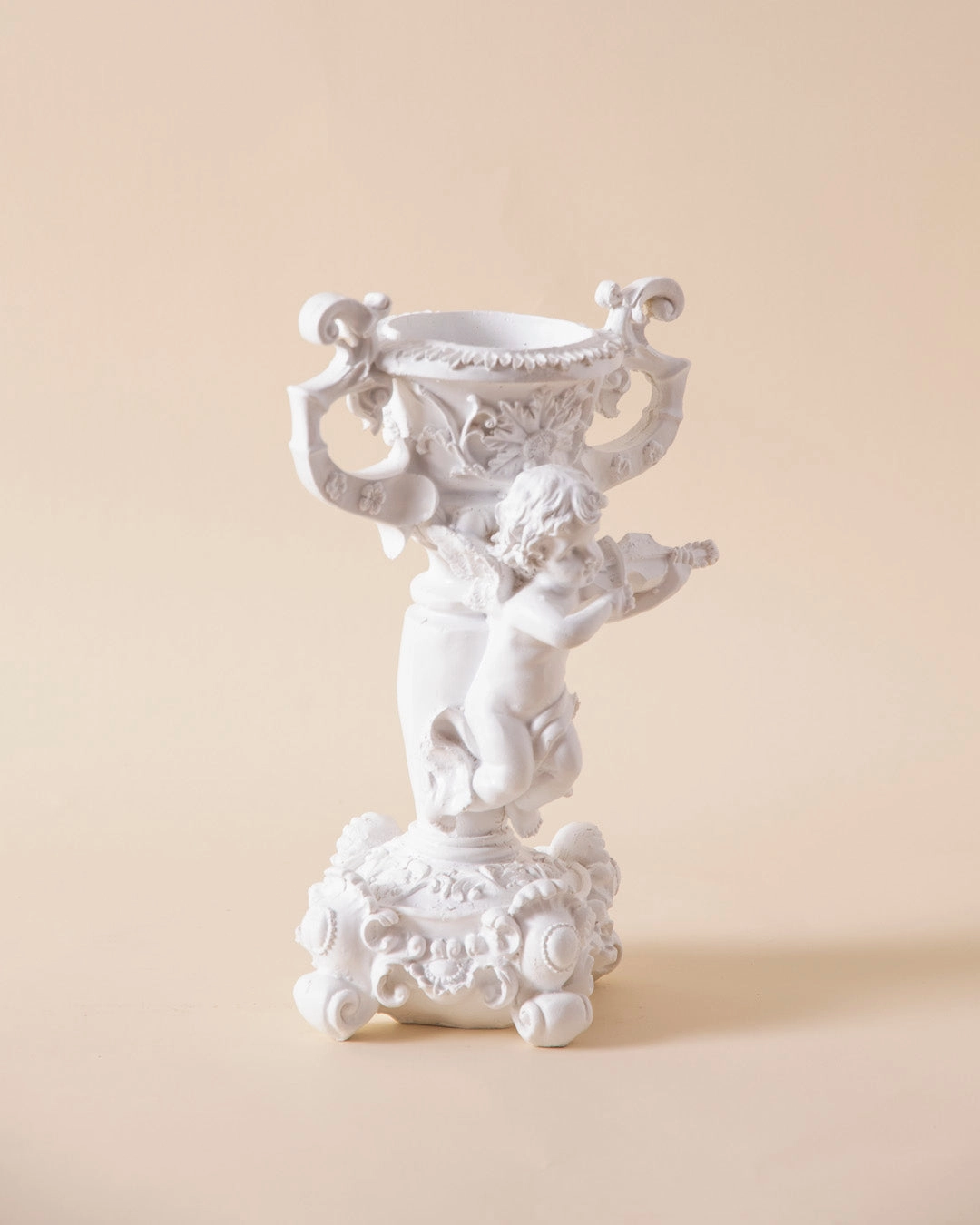 Adorable Angel Cherub Candle Stand