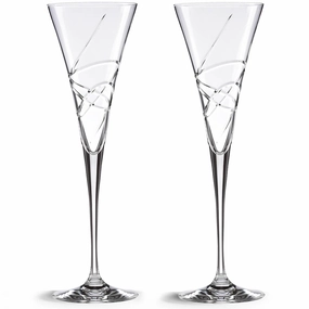 Adorn Crystal 2-Piece Toasting Flute Setglass cups ,personalized mugs 
