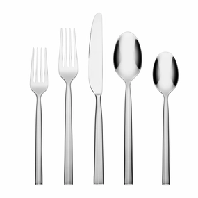 Aero Mirror 20 Piece Flatware Seteco-friendly bamboo fiber tableware set 