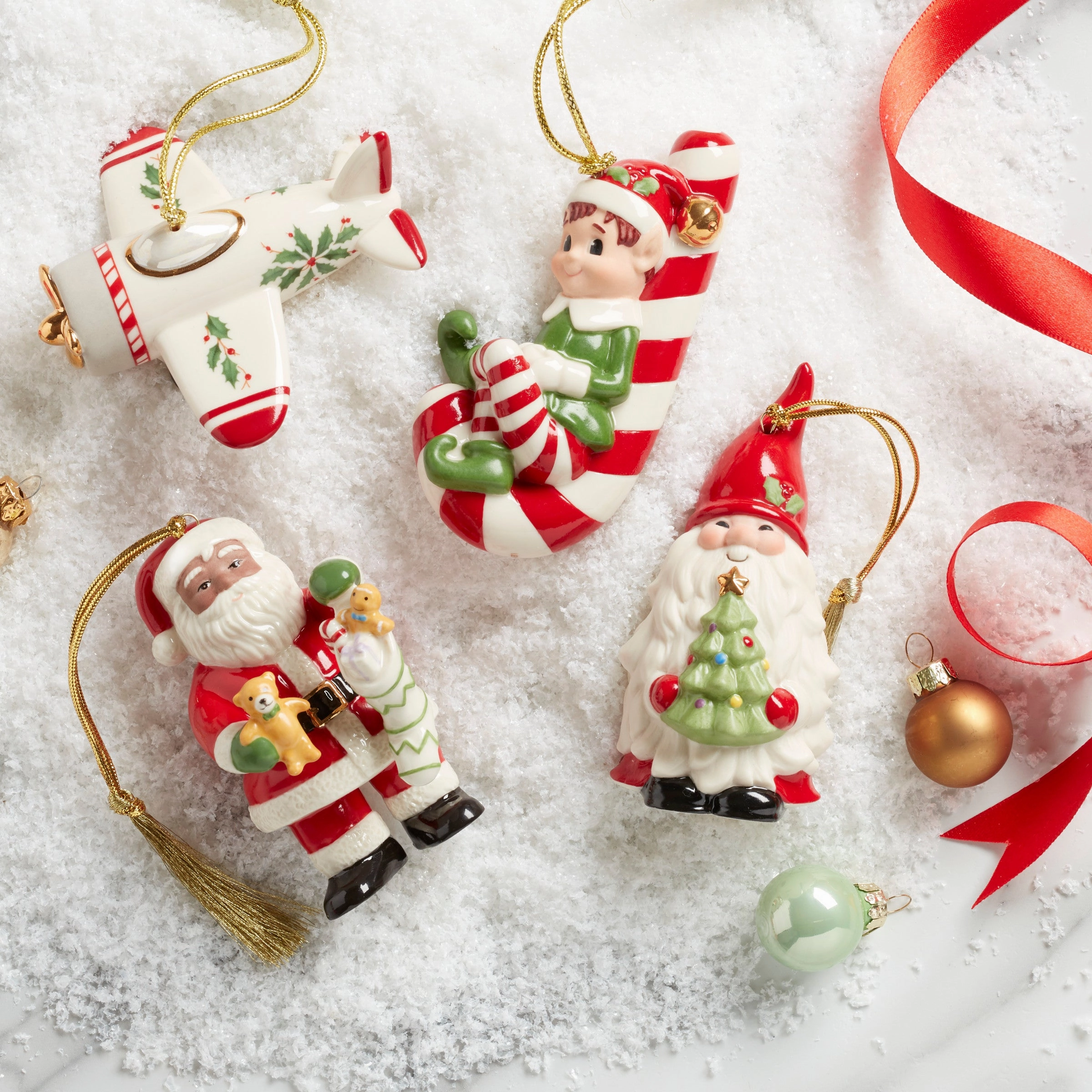 African American Santa Stocking Ornament