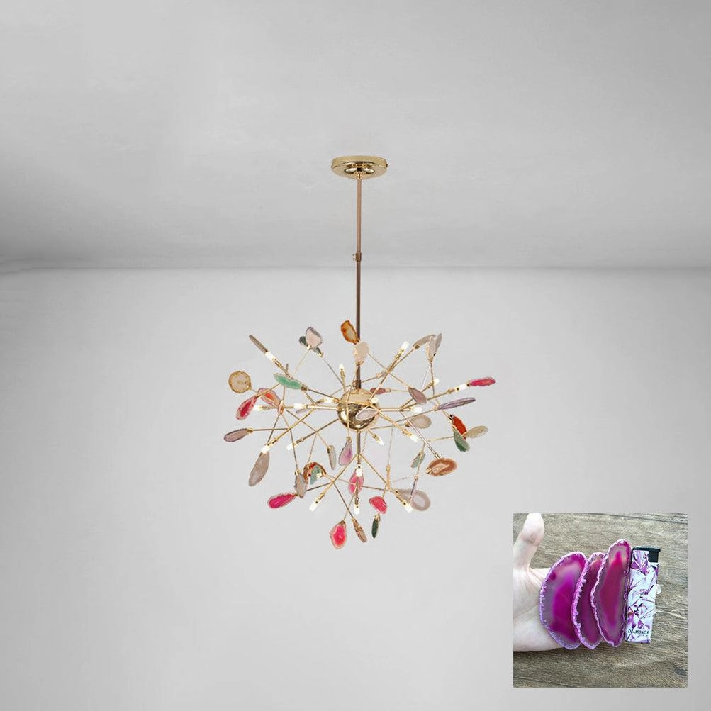 Agate Flake Chandelier