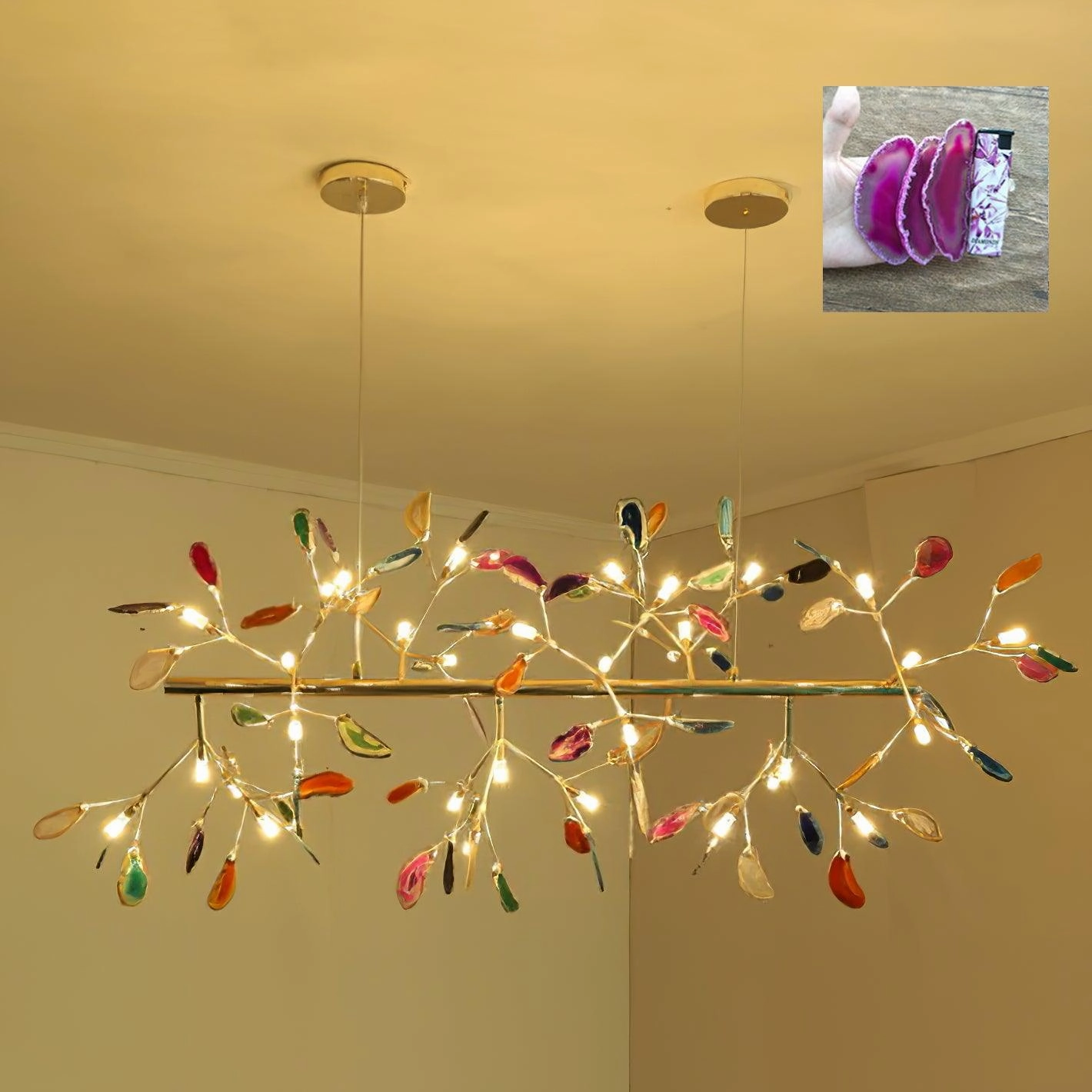 Agate Flake Chandelier