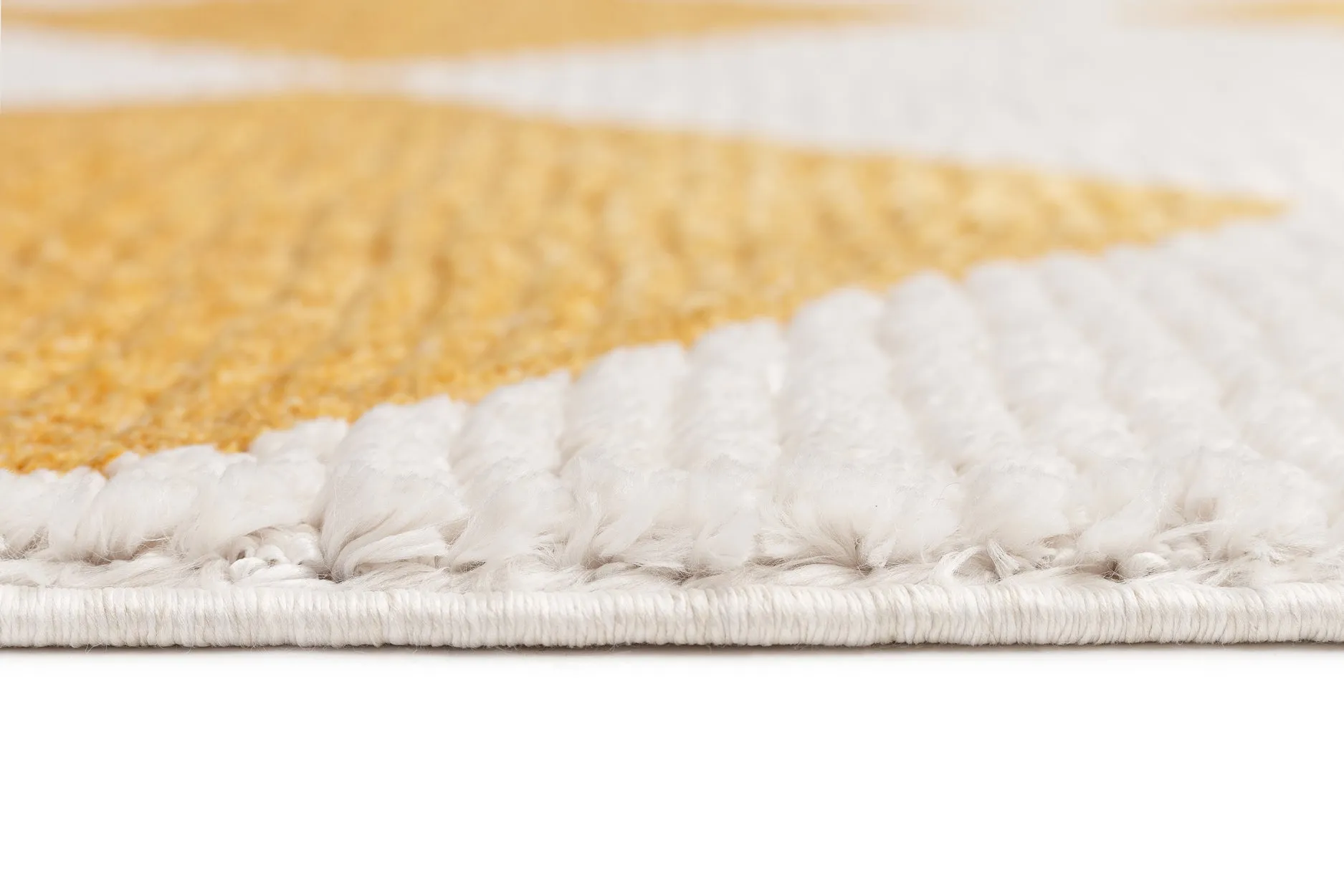 Agatha Ivory and Yellow Checkered Rug
