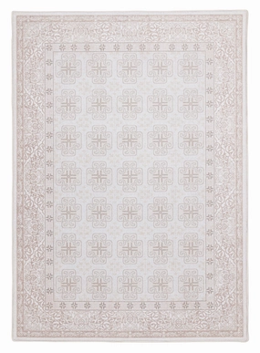 Aggy Pink Neutral Plush Rollie Pollie Playmatmodern color block patchwork rug