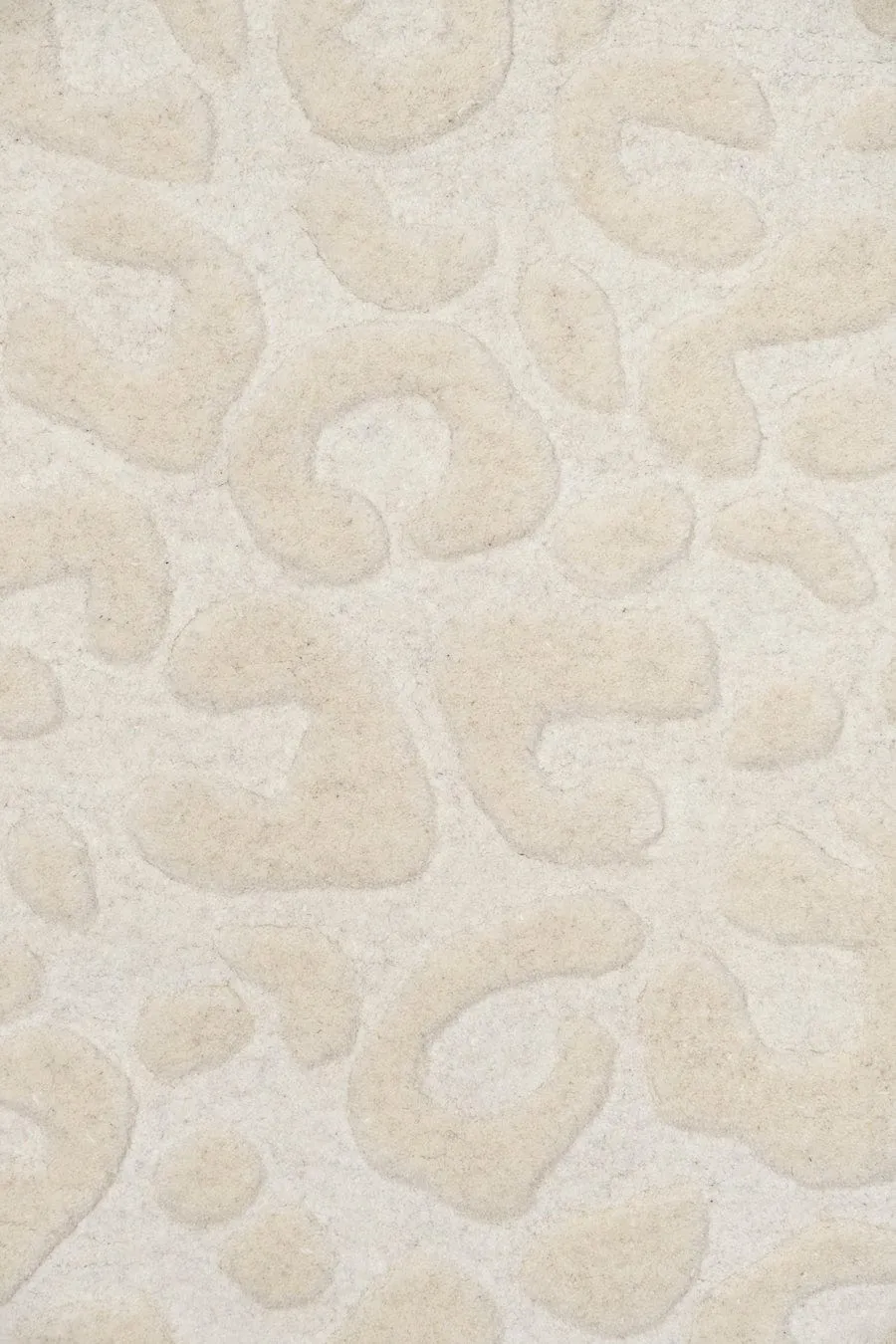 Agnes Ivory Cream Carved Animal Pattern Rug *NO RETURNS UNLESS FAULTY