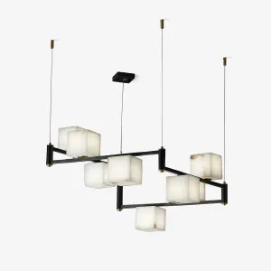 Alabaster Square Box Chandelierrustic chandelier,bedroom chandelier 