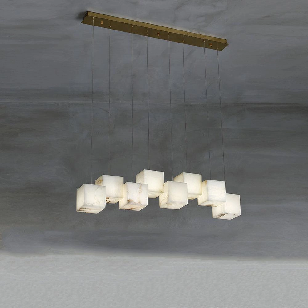 Alabaster Box Pendant Light