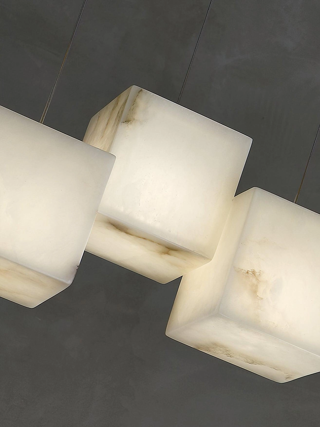 Alabaster Box Pendant Light