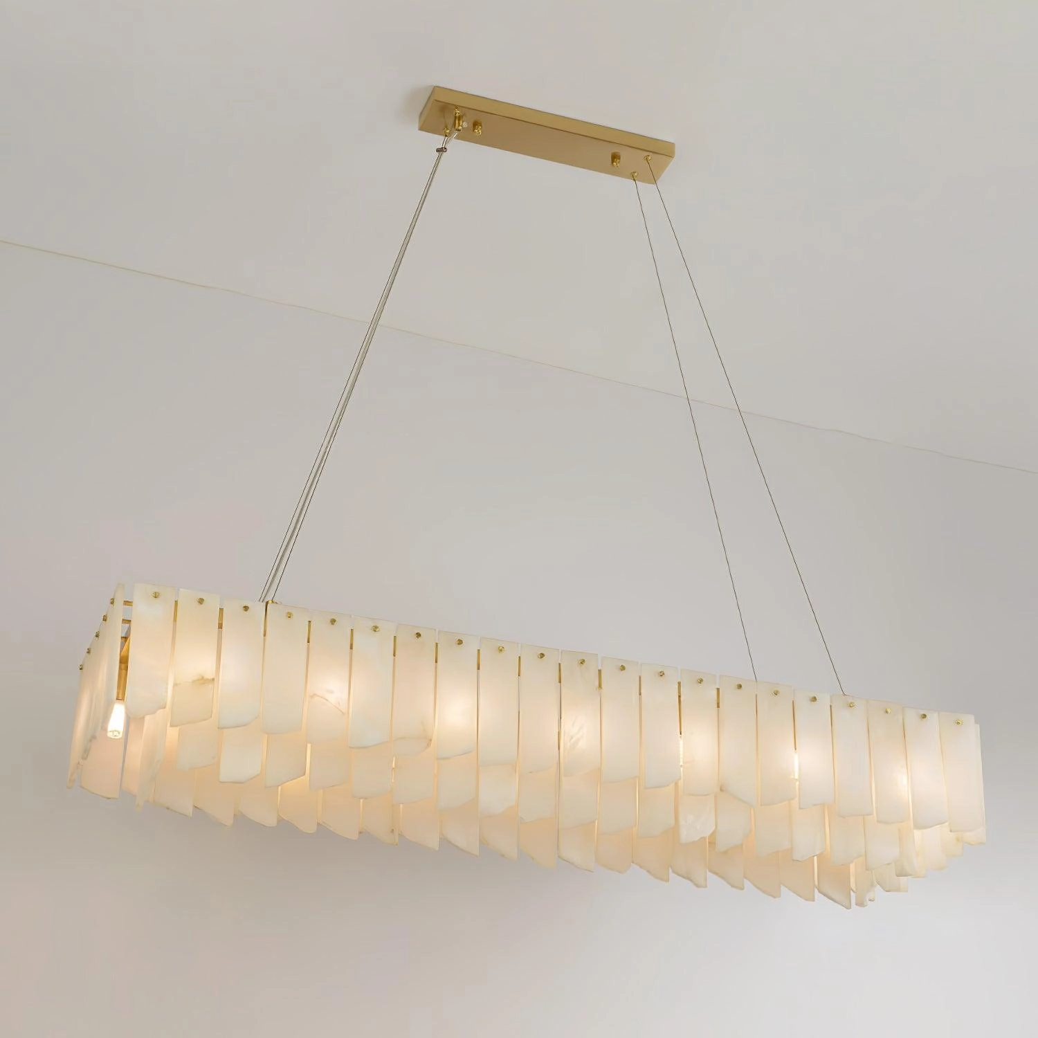 Alabaster Cascade Tiered Chandelier