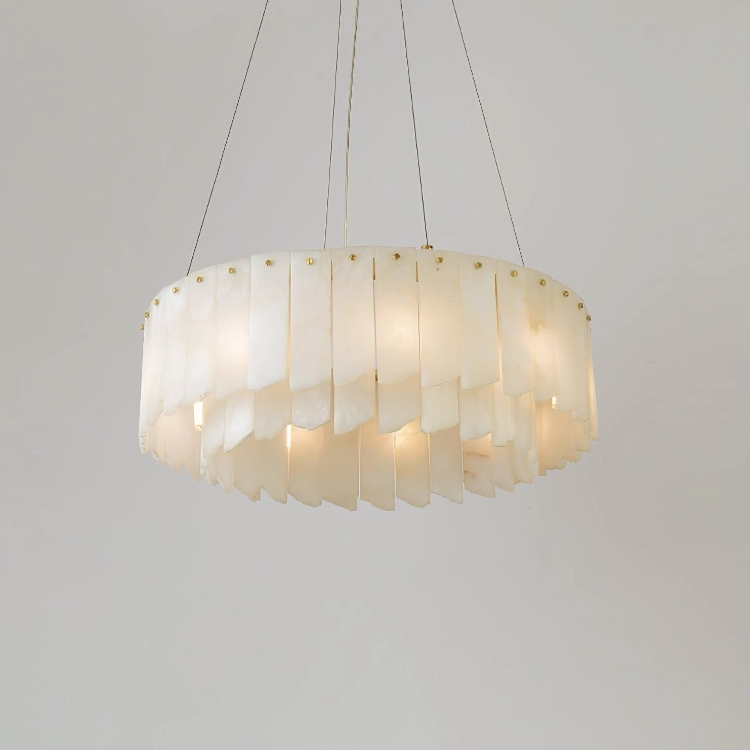 Alabaster Cascade Tiered Chandelier