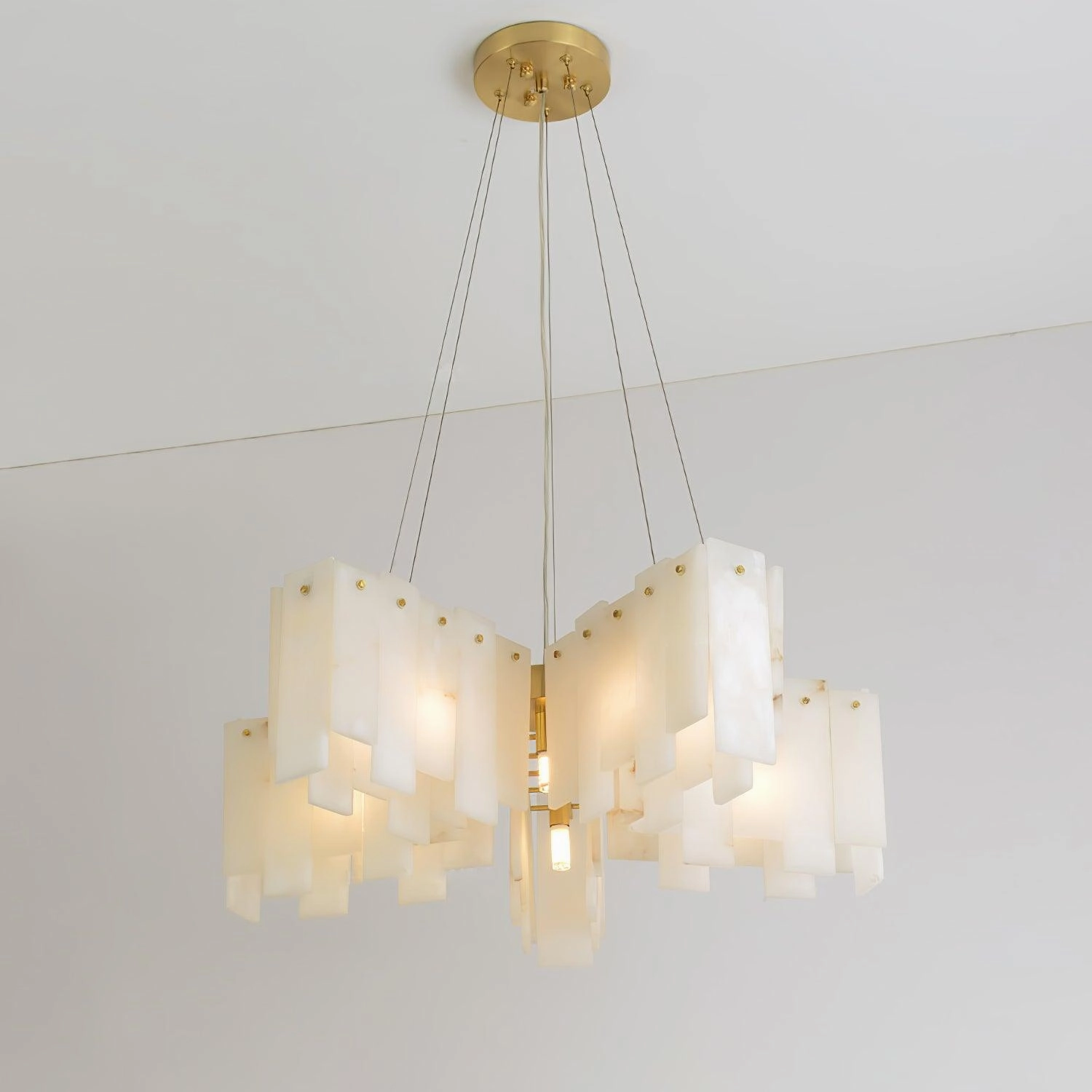 Alabaster Cascade Tiered Chandelier