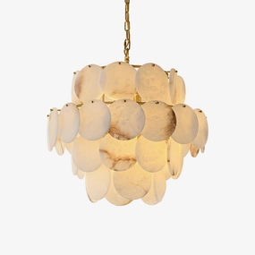 Alabaster Shell Brass Chandelierrustic chandelier,bedroom chandelier 