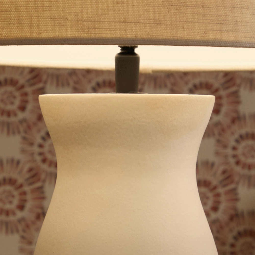 Albury Lamp Base Ecru