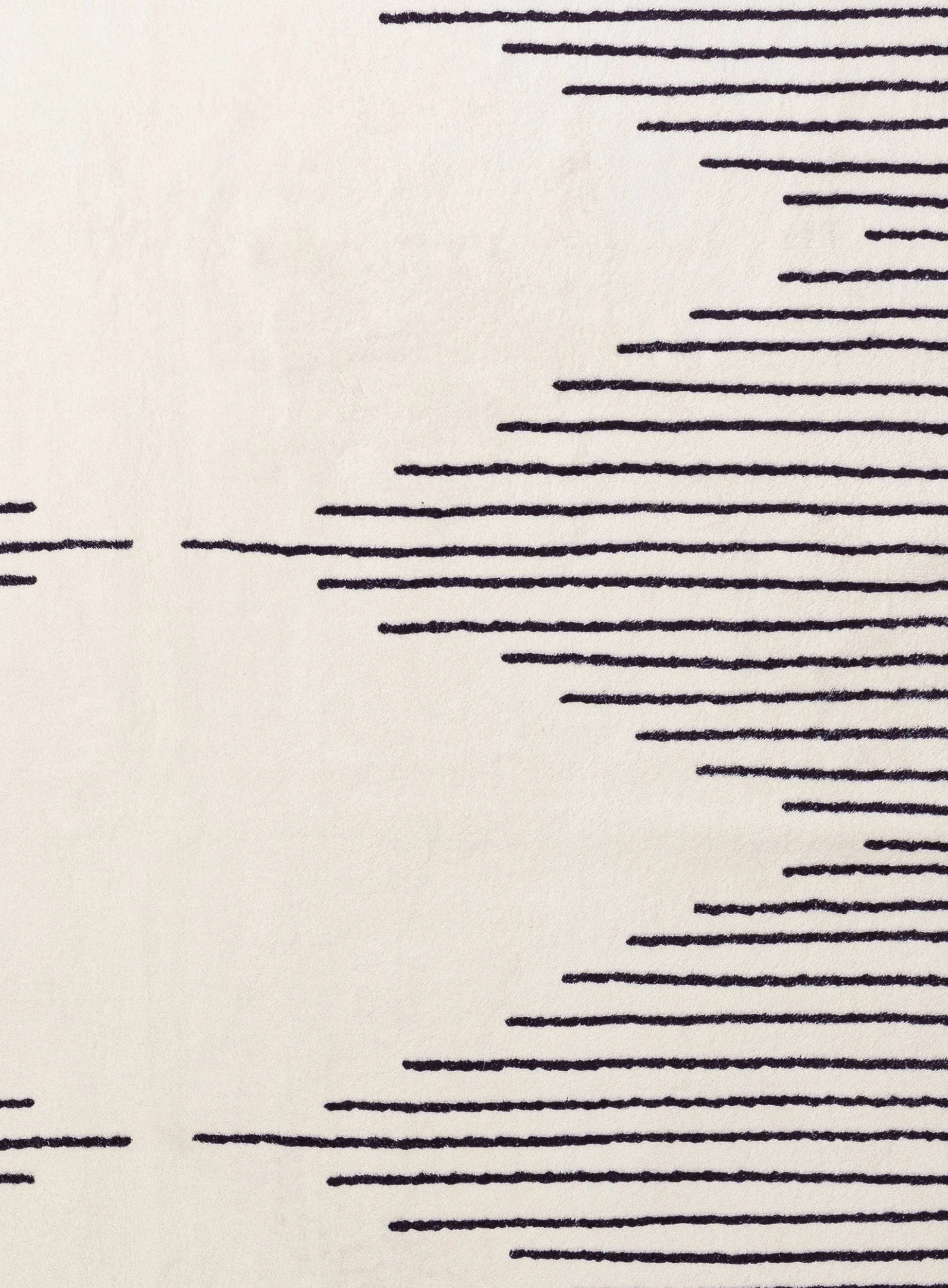 Aldana Black and Cream Tribal Washable Rug