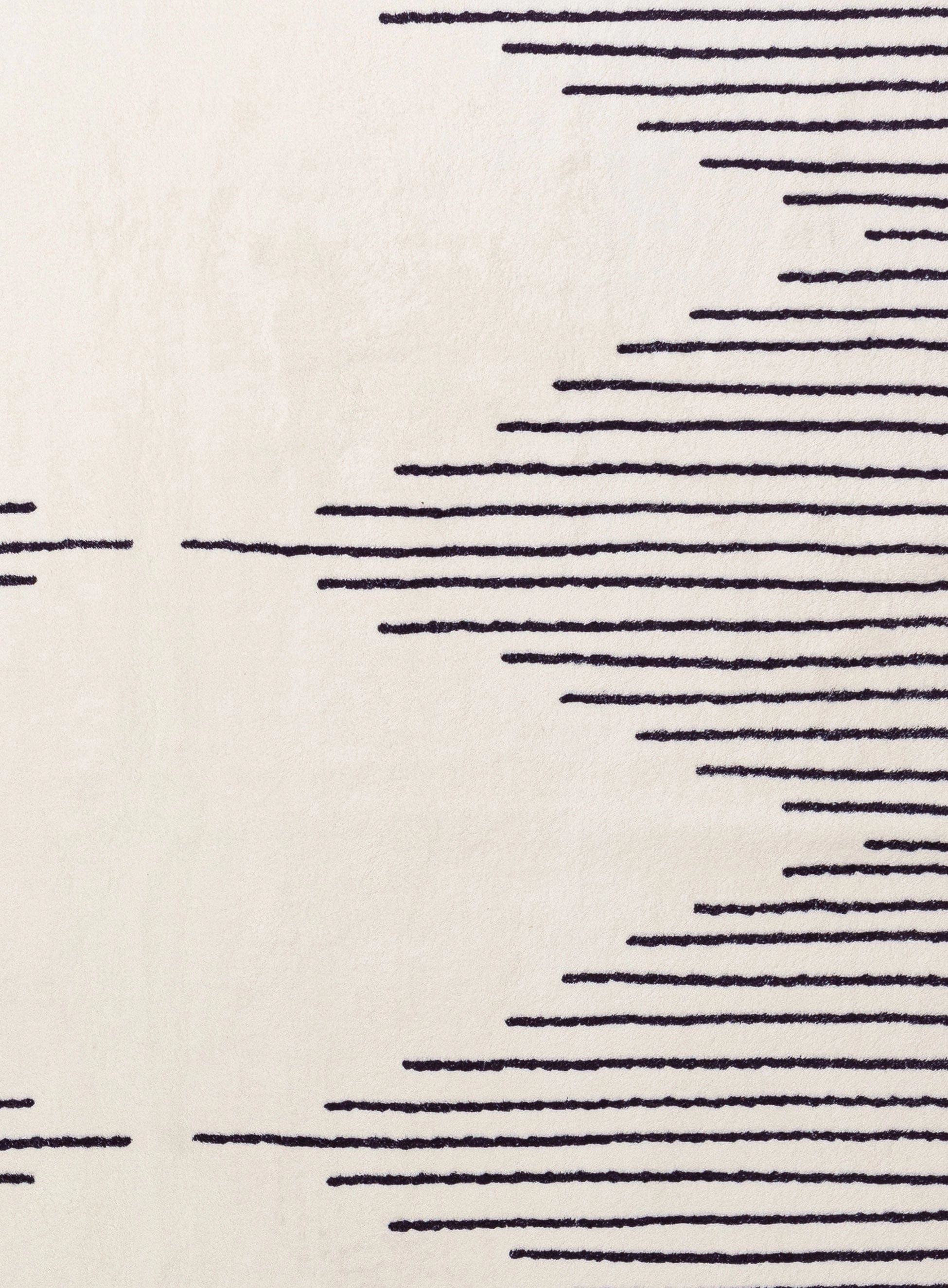 Aldana Black and Cream Tribal Washable Rug