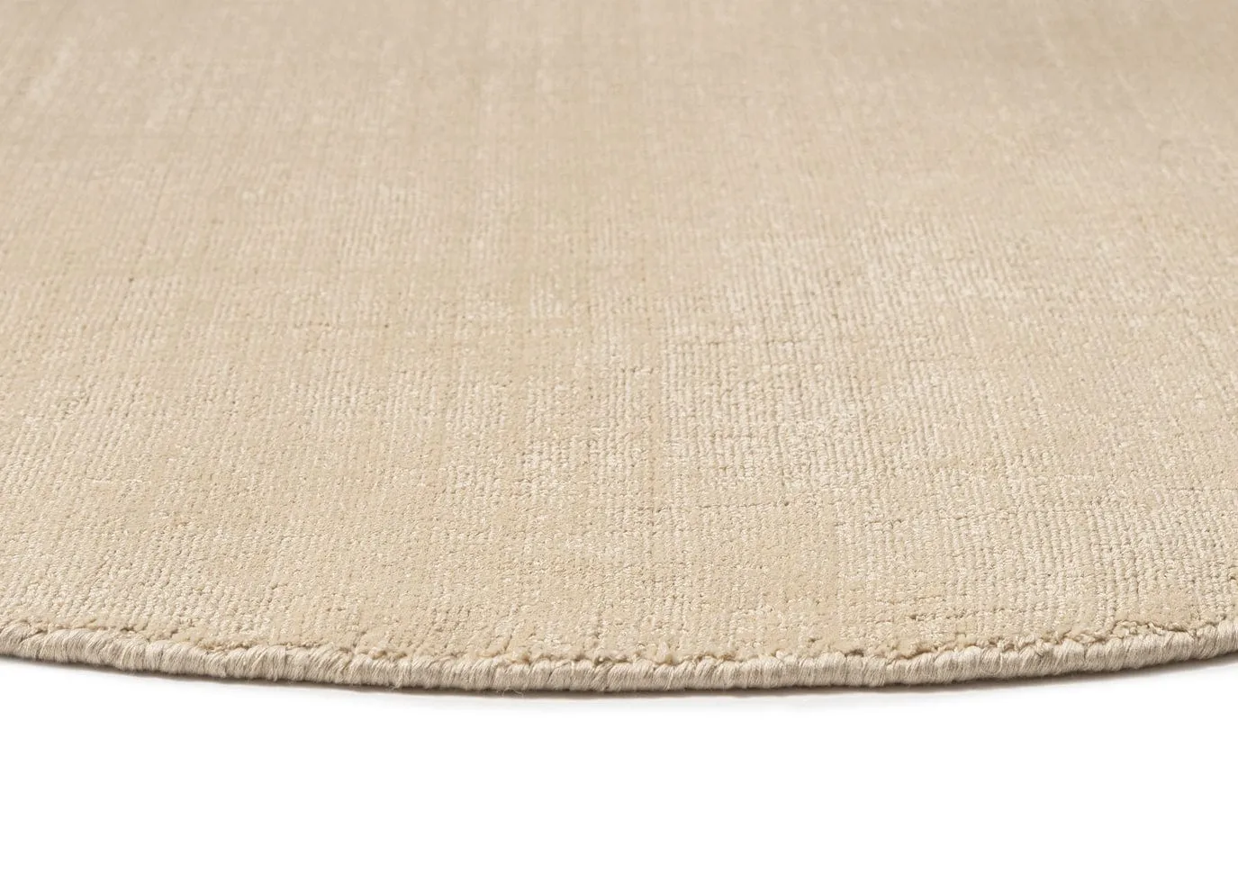 Alek Cream Handwoven PET Round Rug