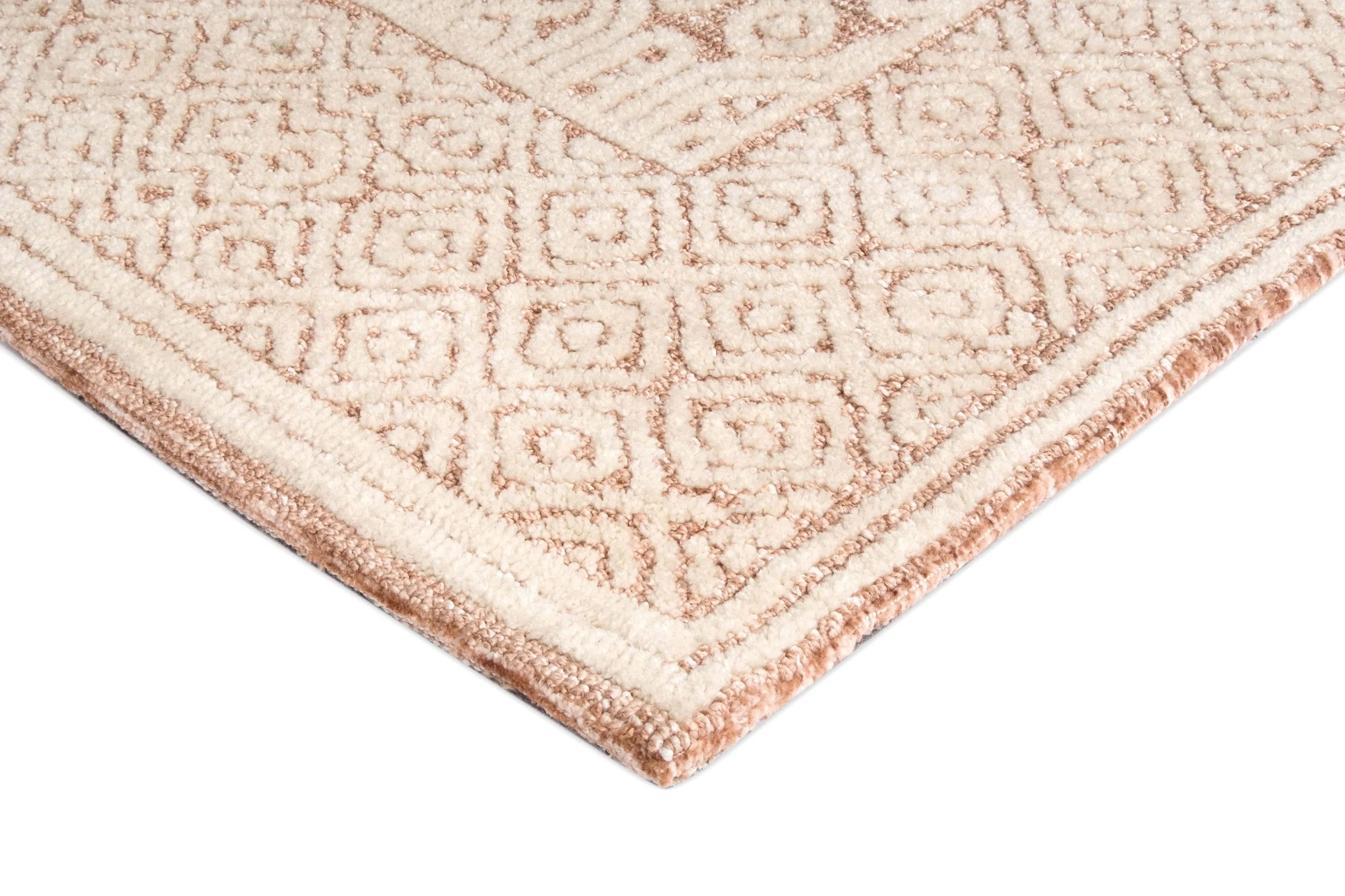 Alessandra Peach Ivory Runner Rug *NO RETURNS UNLESS FAULTY