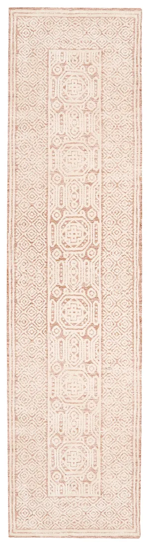 Alessandra Peach Ivory Runner Rug *NO RETURNS UNLESS FAULTYmodern color block patchwork rug
