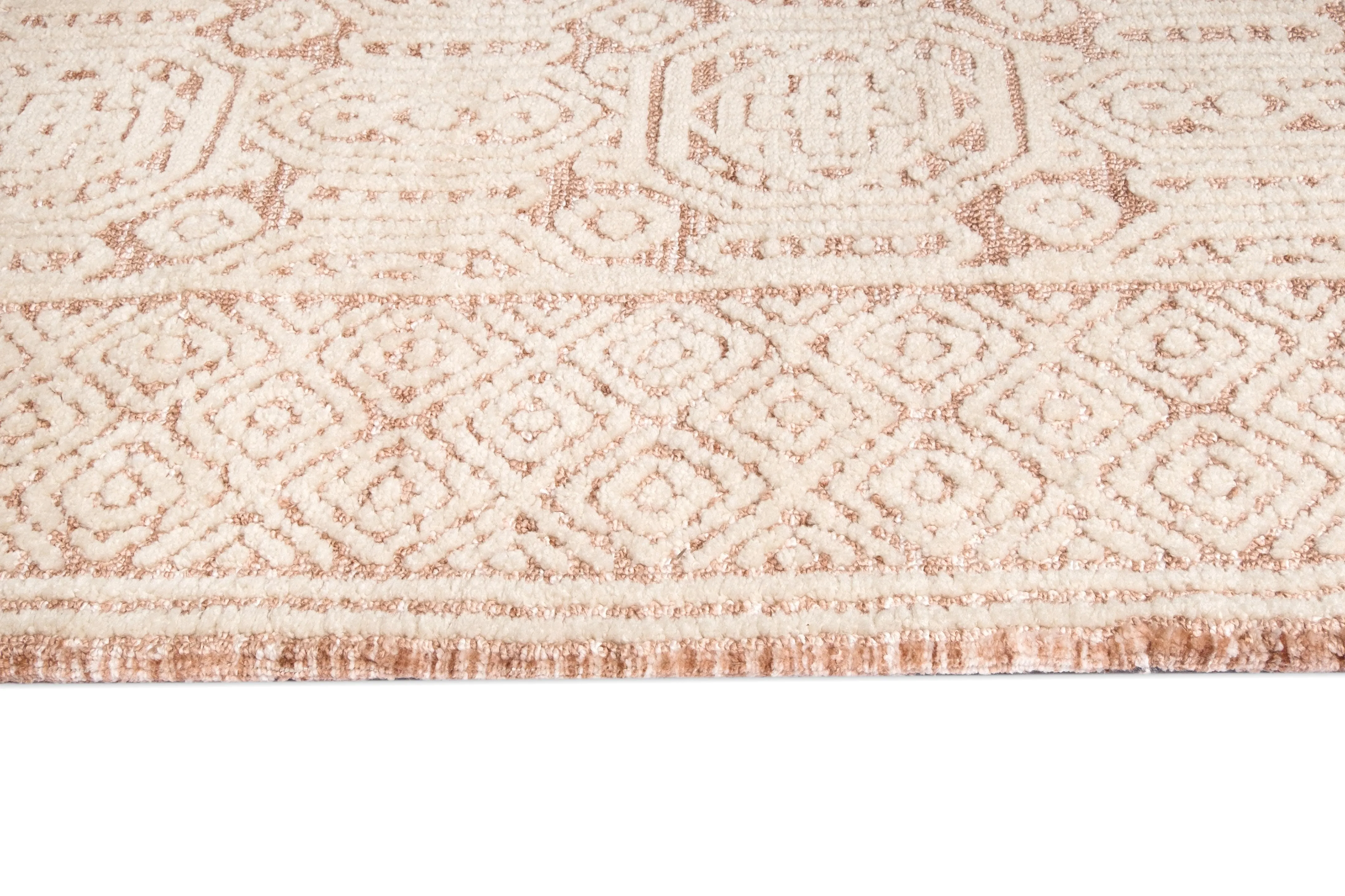 Alessandra Peach Ivory Runner Rug *NO RETURNS UNLESS FAULTY