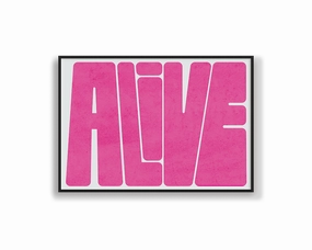 Alive Horizontalmodern abstract painting decor