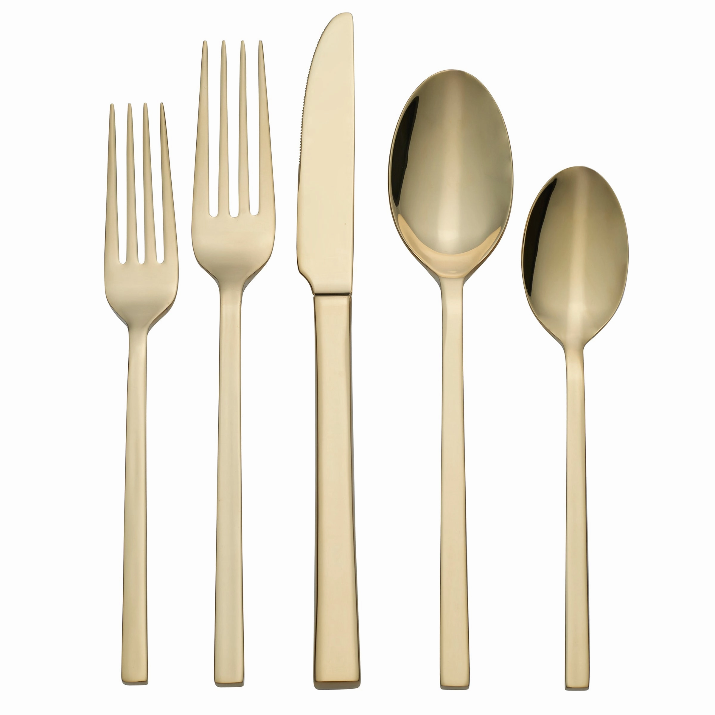 Allay Champagne 20 Piece Flatware Seteco-friendly bamboo fiber tableware set 