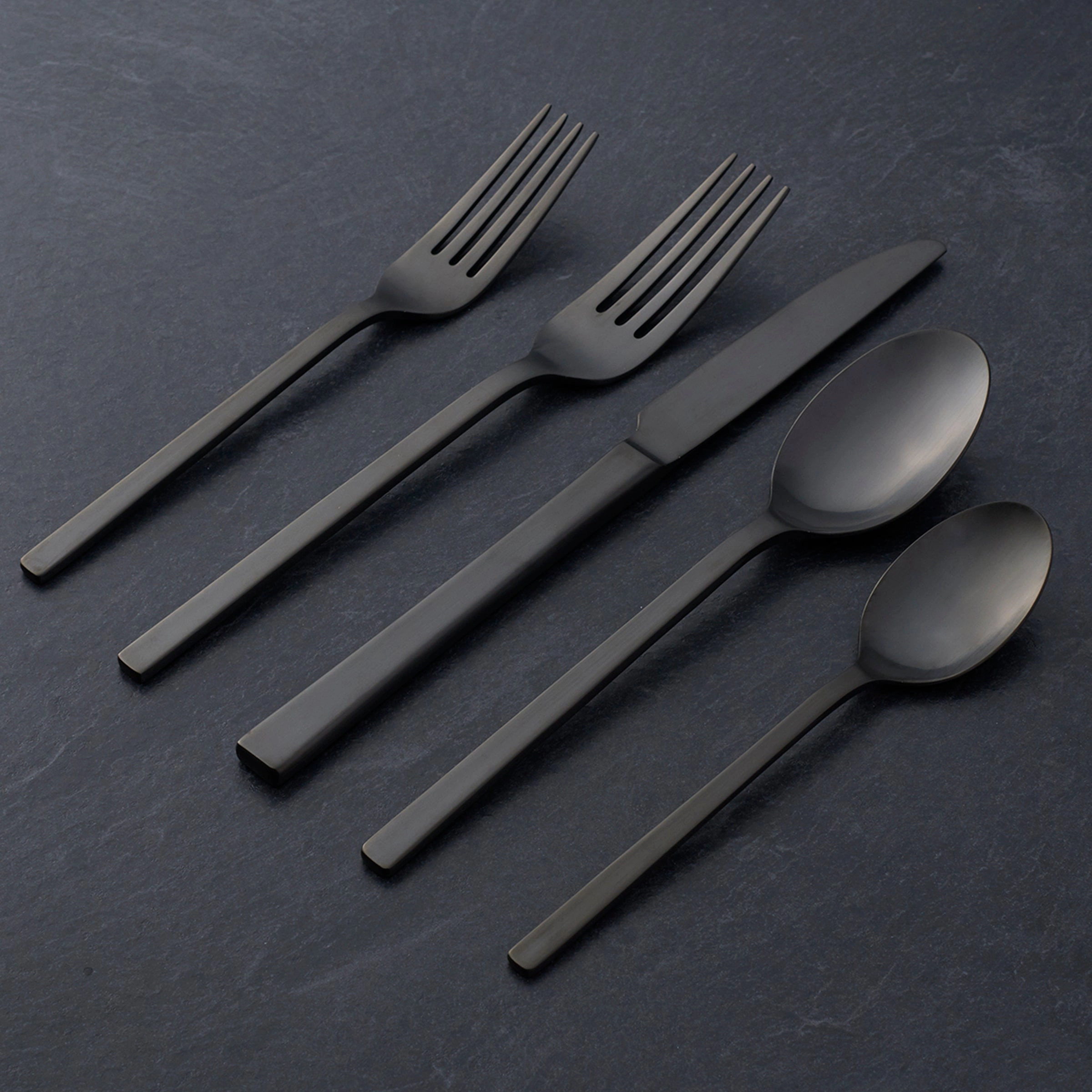 Allay Midnight 20 Piece Flatware Set