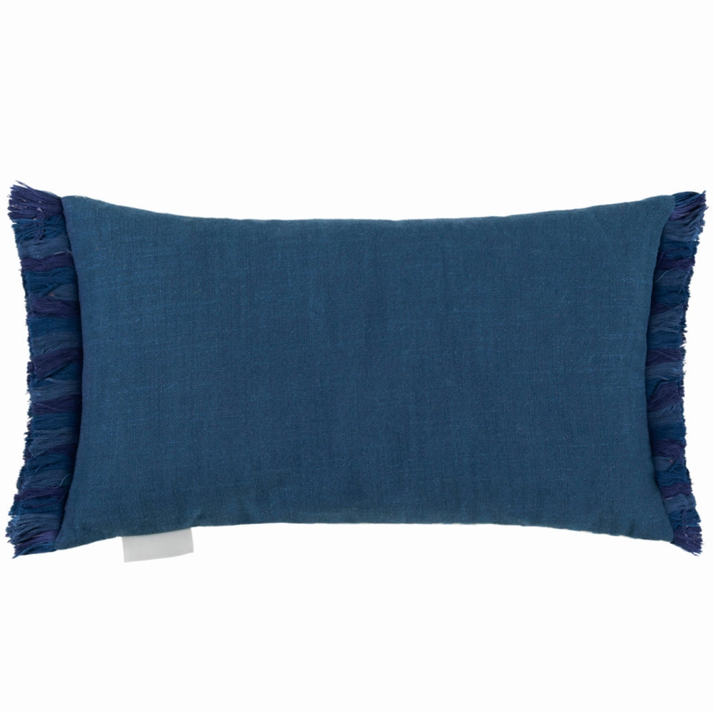 Alma Printed Feather Cushion Cobalt
