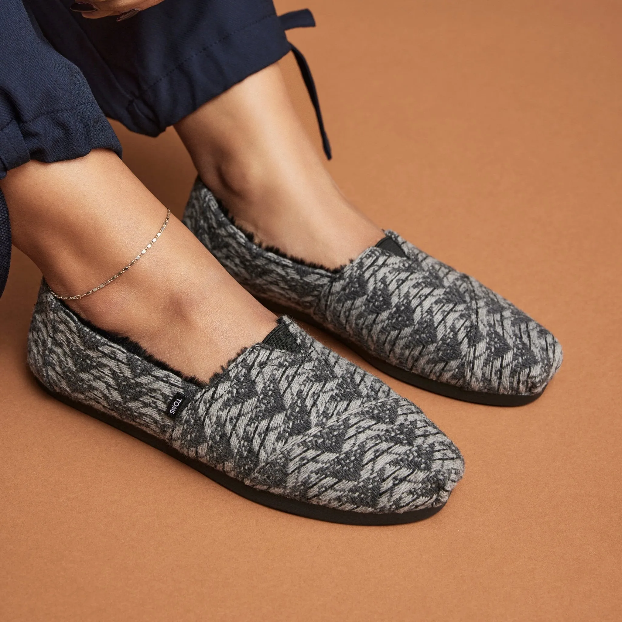 Alpargata Black Cozy Global Woven