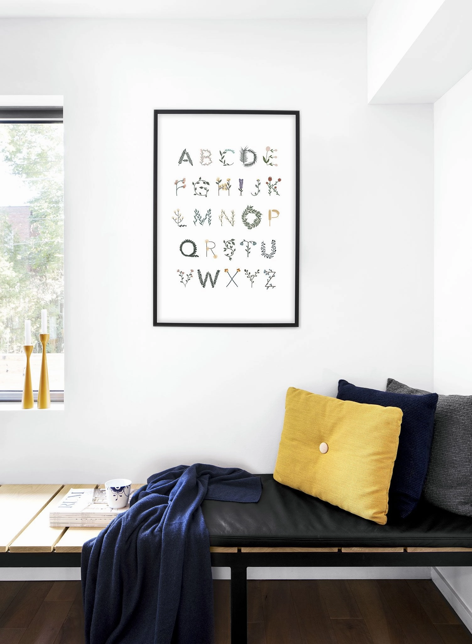 Alphabet in Flowers, Poster