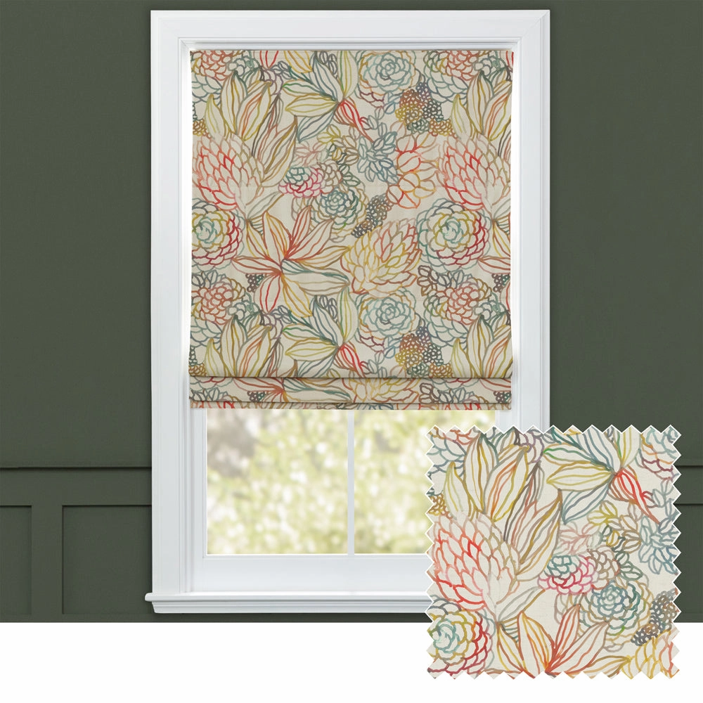 Althorp Printed Cotton Made to Measure Roman Blinds Cinnamonhome decor ,wall decor 