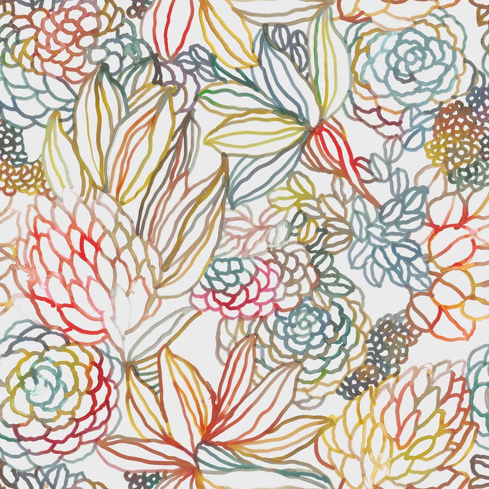Althorp Printed Made to Measure Curtains Cinnamon/Linen