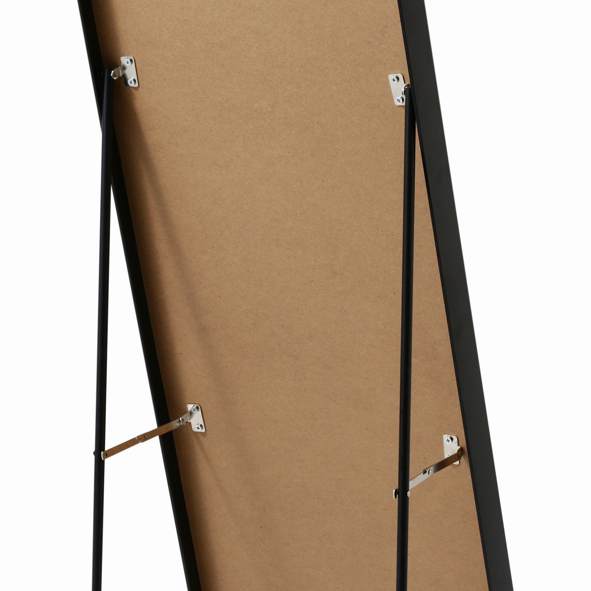 Aluminum Frame Stand Mirror  Black